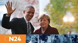 KirchentagsHighlight Barack Obama und Angela Merkel diskutieren über Demokratie [upl. by Eanram]