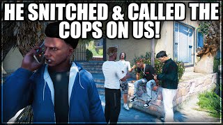 He Snitched amp Called The Cops On Us  GTA RP  Grizzley World WHITELIST [upl. by Vi]