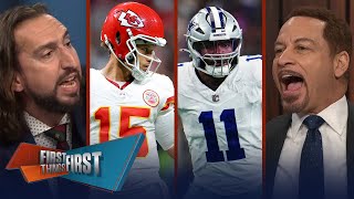 Cowboys survive Giants Micah Parsons injured Chiefs on dud watch  NFL  FIRST THINGS FIRST [upl. by Herrod]