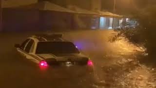 Kuwait city heavy rains flood 2018  9 10 Nov [upl. by Kerby6]