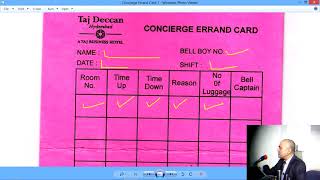 Concierge Errand Card Concierge Errand Card Taj Deccan Hyderabad [upl. by Aitnuahs323]