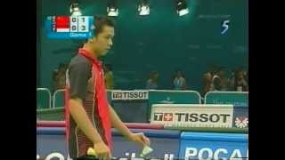 Badminton 2006 Asian Games MS Final Taufik Hidayat vs Lin Dan [upl. by Olathe]