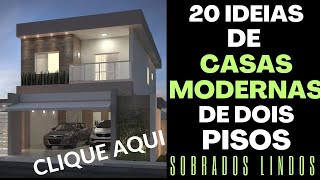 25 IDEIAS DE CASAS MODERNAS DE DOIS PISOS [upl. by Haelhsa]