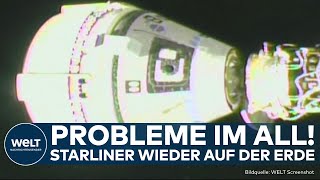 ISS TechnikProbleme im All StarlinerKapsel ohne Astronauten wieder auf der Erde [upl. by Brause722]