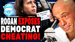 Joe Rogan Just DESTROYED Kamala Harris With BOMBSHELL About Democrat CHEATING Using Migrants [upl. by Titania48]