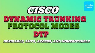 Cisco Dynamic Trunking Protocol Modes DTP Desirable Auto Access and Nonegotiable [upl. by Odlabso]