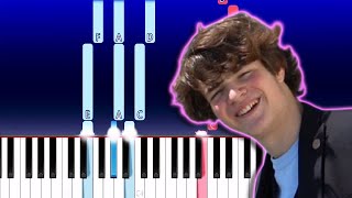 Tubbo  Life By The Sea Piano Tutorial [upl. by Amend]