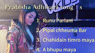 Prabisha Adhikari Song’s Collection  Nepali Heart Touching song‘s [upl. by Nylodam8]