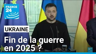 Zelensky dit vouloir obtenir la fin de la guerre en 2025 • FRANCE 24 [upl. by Aleit]