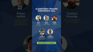 Dont miss the premier event for algo trading professionals [upl. by Letnwahs557]