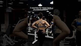 Only 2 DB exercises to target upper back Home Edition upperbodyworkout upperback [upl. by Narine]