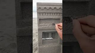 this is what sandcastle made by a pro looks like 😲 shorts shortsvideo shortsfeed [upl. by Nylazor215]