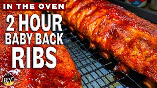 Easy Two Hour BABY BACK RIBS Made In The Oven [upl. by Therese476]