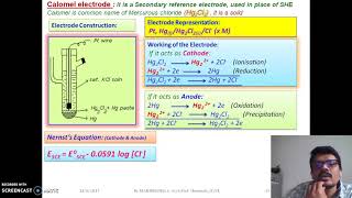 Calomel electrodeA secondary reference electrode [upl. by Dailey189]