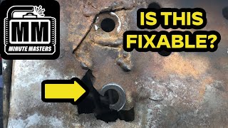 How to Fix Cracked Engine Crossmember  1995 Ford F150 [upl. by Annayd]