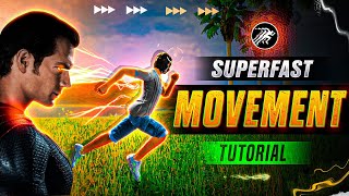 SUPER FAST MOVEMENT TRICK IN FREE FIRE  RAISTAR SUPERFAST SECRET MOVEMENT TUTORIAL [upl. by Eidnyl]