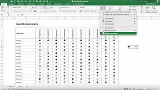 Excel Vorlage Qualifikationsmatrix [upl. by Ramoh]