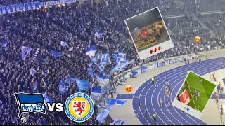 Wichtig 💙🤍  Hertha BSC vs Braunschweig Stadion Vlog [upl. by Aritak]