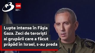 Lupte intense în Fâșia Gaza Zeci de teroriști ai grupării care a făcut prăpăd în Israel sau preda [upl. by Hermy]