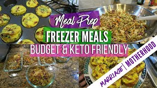 Meal Prep Freezer Meals  Meal Plan  Cook with me  Sunday Setup  Keto Diet [upl. by Va]