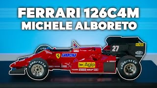 GP Replicas 118 Michele Alboreto Ferrari 126C4M 1984  Unboxing amp Review [upl. by Tallu]