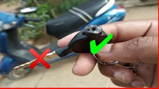 how to open honda activa 3g shutter lock system [upl. by Zaid]