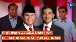 Link Live Streaming Pelantikan PrabowoGibran sebagai Presiden dan Wakil Presiden [upl. by Ellesirg]