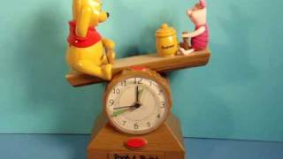 pooh and piglet animated talking clockwmv [upl. by Dulci]