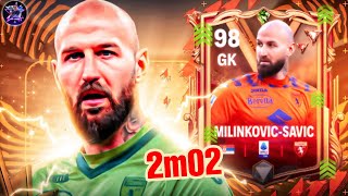 BEST GK IN FC MOBILE 🤔 DYNASTIES MILINKOVIC SAVIC REVIEW 🔥 FC MOBILE [upl. by Ueihttam675]