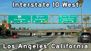 Interstate 10 West  Los Angeles California  Redlands to Santa Monica [upl. by Iror]