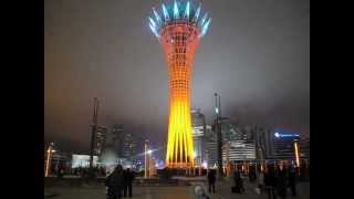 Astana Baiterek light show [upl. by Allimrac]