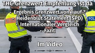 Verkehrsministerium Expertenkommission Empfehlung THCGrenzwert Erhöhung im Straßenverkehr  Infos [upl. by Relyhs153]