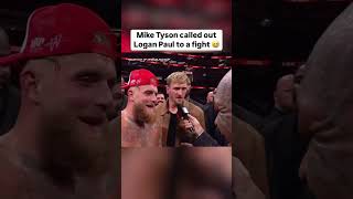 Mike Tyson called Logan Paul to a fight 😅 [upl. by Elleiand482]