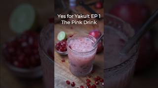 Yakult Mocktail The pink drink YesforYakultmocktail [upl. by Kazmirci]