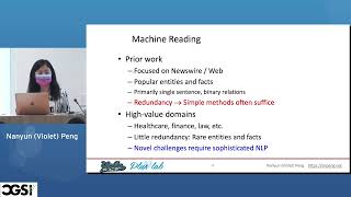 Nanyun Violet Peng  Discourselevel Natural Language Understanding for Scientific Li  CGSI 2022 [upl. by Intruoc]