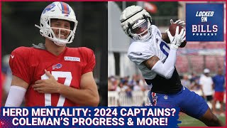 Buffalo Bills 2024 captains Keon Coleman’s development Sean McDermott  DB whisperer amp more [upl. by Concepcion]