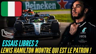 ESSAIS LIBRES 2  LEWIS HAMILTON MONTRE QUI EST LE PATRON   RÉSUMÉ GRAND PRIX ITALIE [upl. by Hickey]