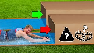 DONT Water Slide through the Wrong Mystery Box [upl. by Terpstra]