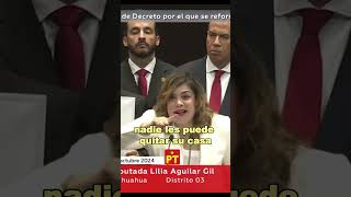 Diputada del PT Lilia Aguilar Gil habla del derecho de los trabajadores a la vivienda [upl. by Rocker468]