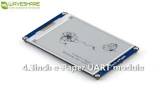 Waveshare 43inch epaper UART module [upl. by Mayhew]