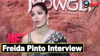 Freida Pinto Full Interview Actor at World Premier Of Netflix Film MowgliLegend Of The Jungle [upl. by Rianna]