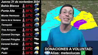 Provincia de buenos aires 21 de noviembre 2024  Meteo Lucas [upl. by Kassia98]