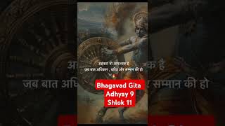 Bhagavad Gita adhyay 9 shlok 11 [upl. by Yneffit37]