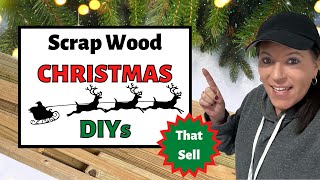 Scrap Wood Christmas DIYs For ResaleHigh End Christmas DIYs [upl. by Adlaremse710]