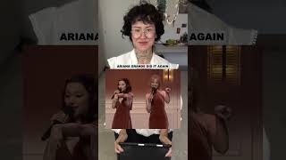 Ariana Grande Singing Sabrina Carpenter quotEspressoquot shorts music arianagrande reaction [upl. by Cogswell]