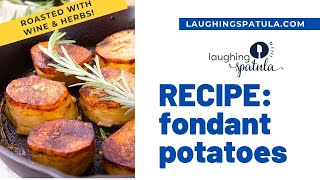 Impressive amp SIMPLE Fondant Potatoes CRISPY and CREAMY [upl. by Nilekcaj]