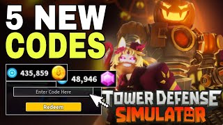 🎃NEW🎁 TOWER DEFENSE SIMULATOR CODES 2023 NOVEMBER  TOWER DEFENSE CODES  TDS ROBLOX CODES [upl. by Airotciv]