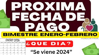 ¿CUáNDO será el Próximo PAGO💰 de Pensión del Bienestar para adultos mayores  ENERO 2024 AUMENTO❤️ [upl. by Clance]