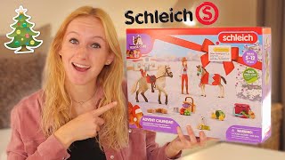 Schleich PAARDEN ADVENTSKALENDER UNBOXING 2022 🤩🎄  Daphne draaft door [upl. by Heuser238]