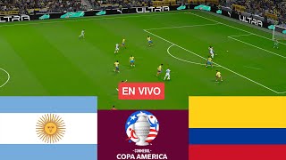 EN VIVO Argentina vs Colombia Final 2024 Copa América EN VIVO  Simulación videojuego efootball [upl. by Teage]